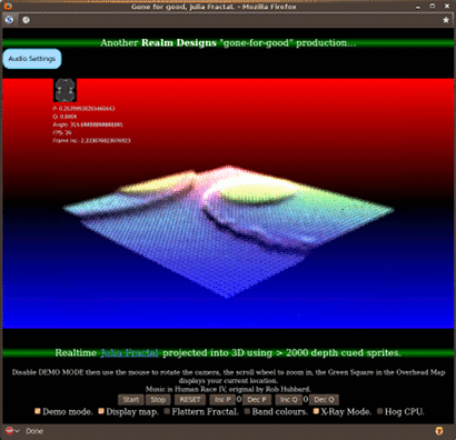 Demo 3 - Fractal landscape